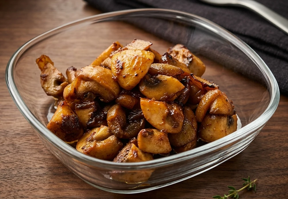 Mushroom Saute with Tomato Paste