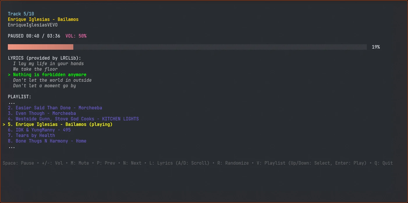 Yap playing Bailamos by Enrique Iglesias